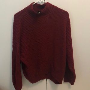 Red express oversized sweater